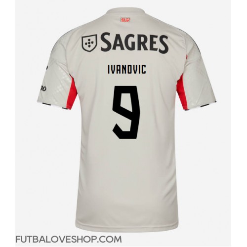 Dres Benfica Franjo Ivanovic #9 Preč 2025-26 Krátky Rukáv